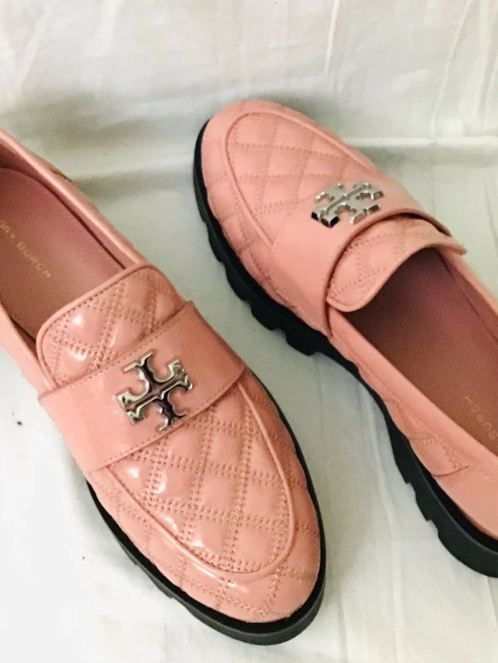 TORY BURCH Mini Everly Chunky Leather Loafer In Rose Sachet